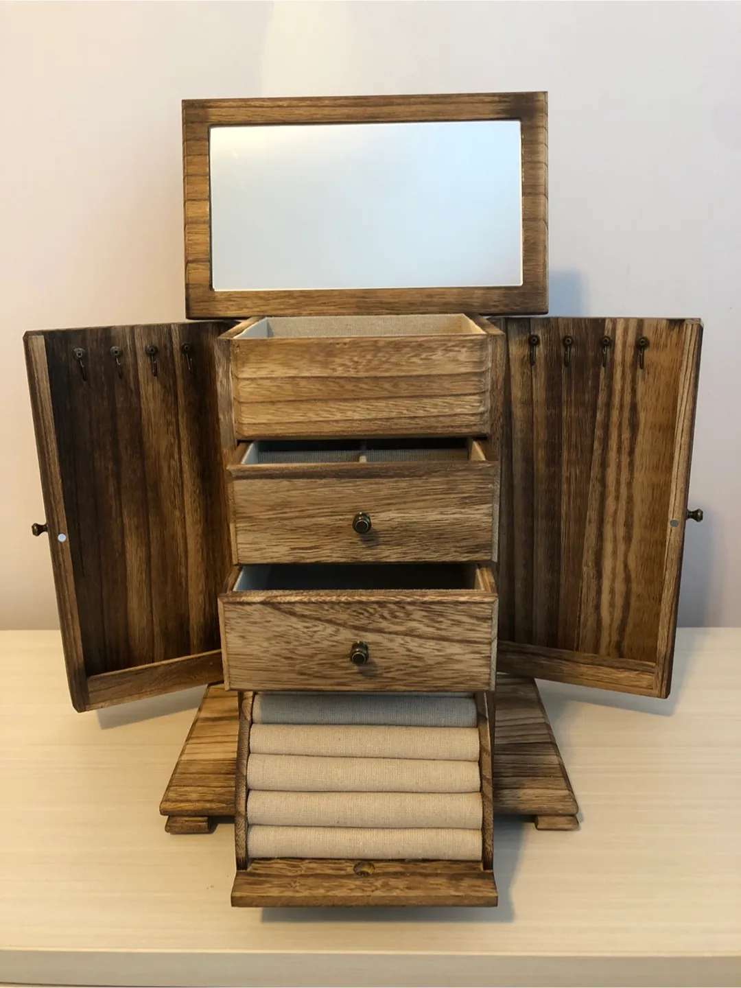 Hand Made Wooden Jewelry Box thumbnail