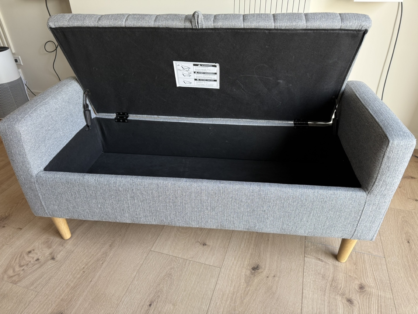 Upholstered Storage Bench - photo 2