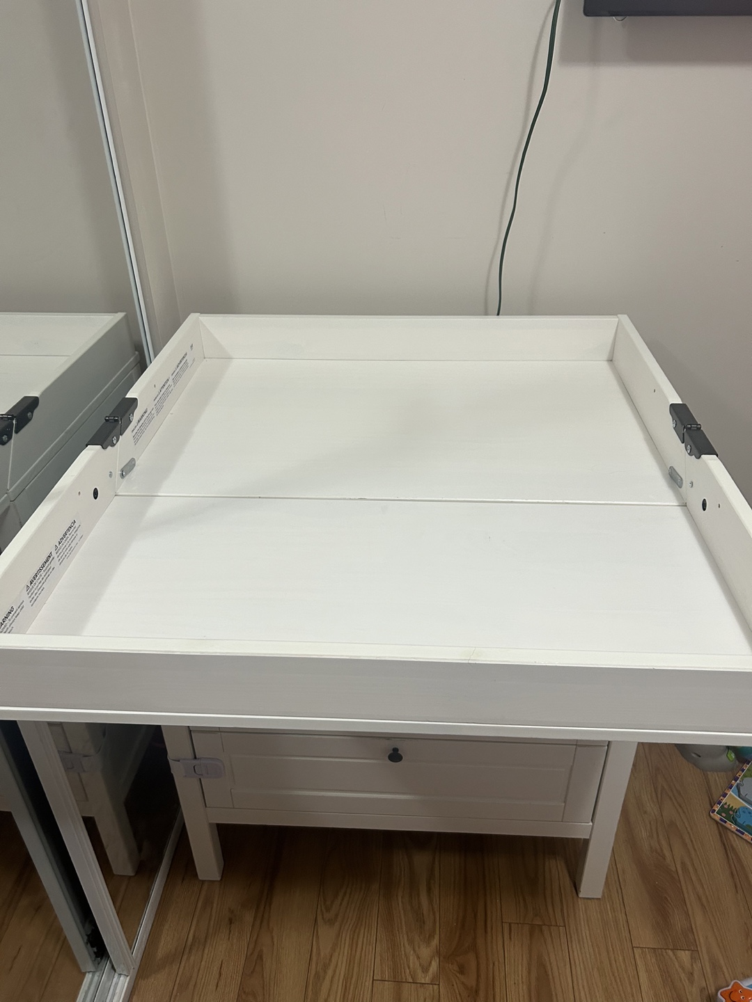 Ikea White Change Table with Drawers - photo 2