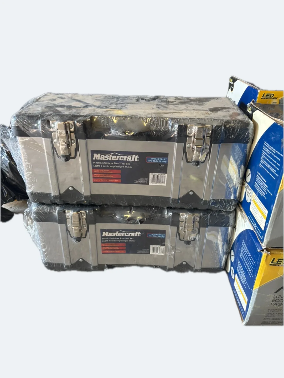 Mastercraft Plastic/Stainless Steel Tool Box thumbnail