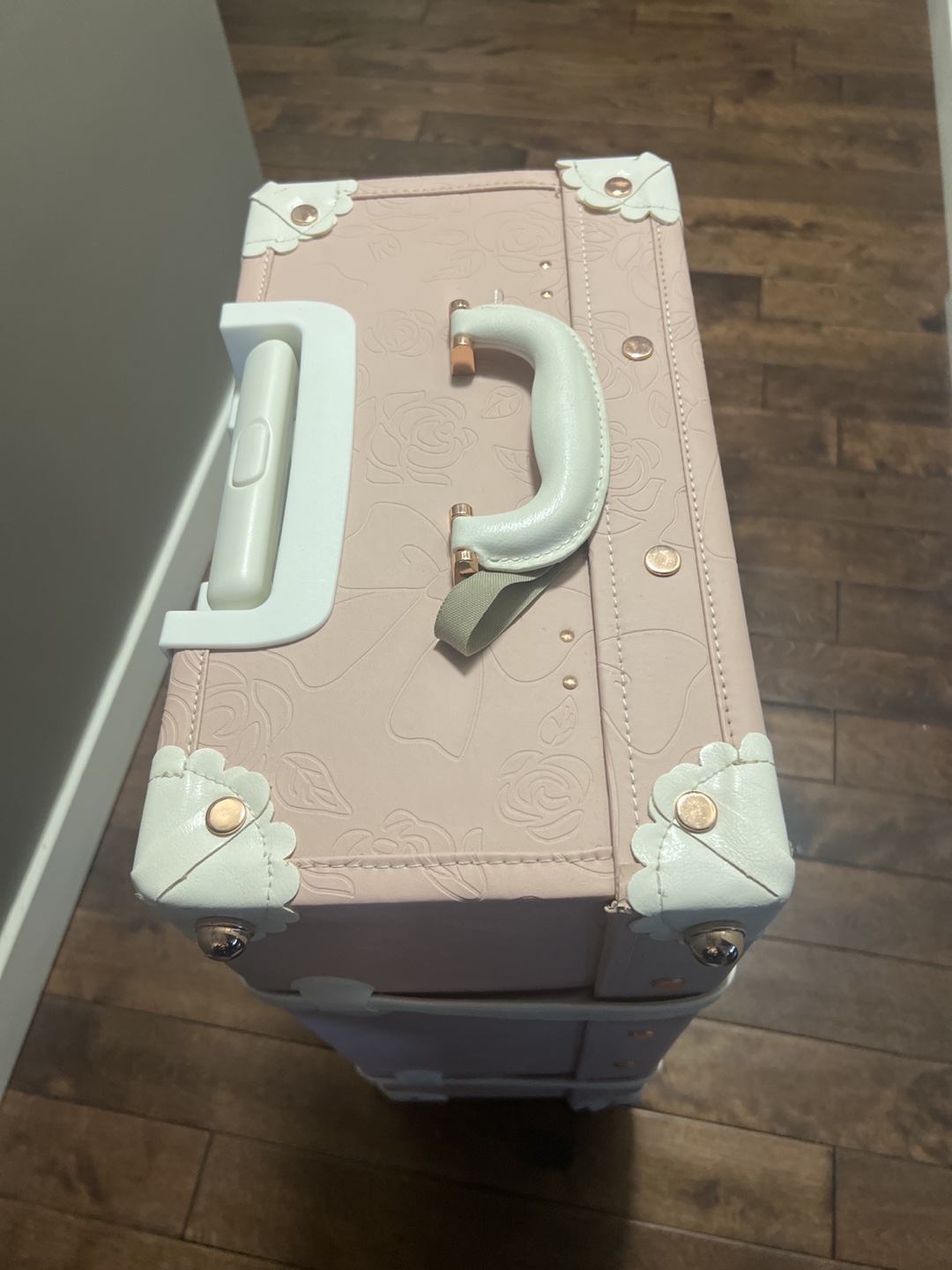 Sarah face Pink Rolling Suitcase L - photo 4