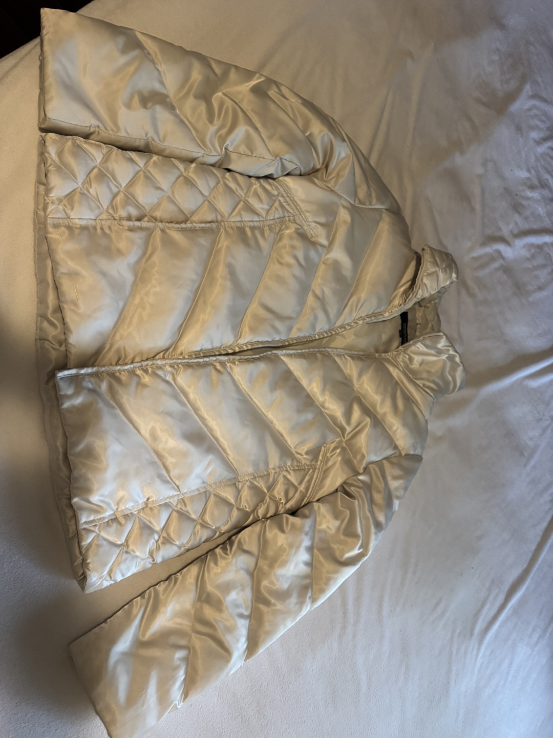 Cream Coloured Puffer Jacket - photo 2