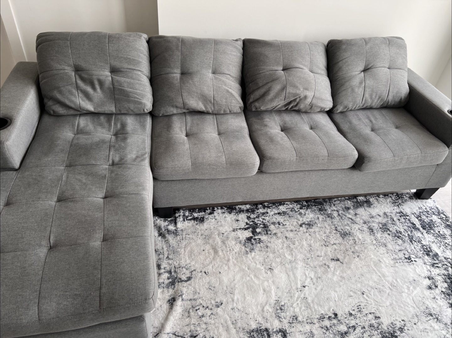 Sectional Sofa with Cup Holders - photo 3