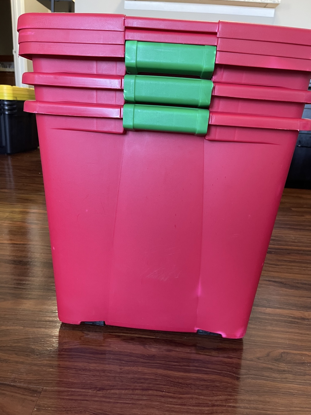 Sterilite Red Storage Bins (3) - photo 2