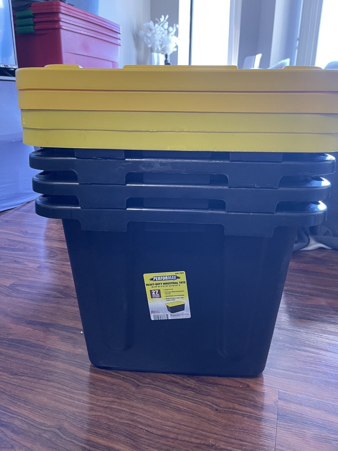 Heavy Duty Storage Totes (5)