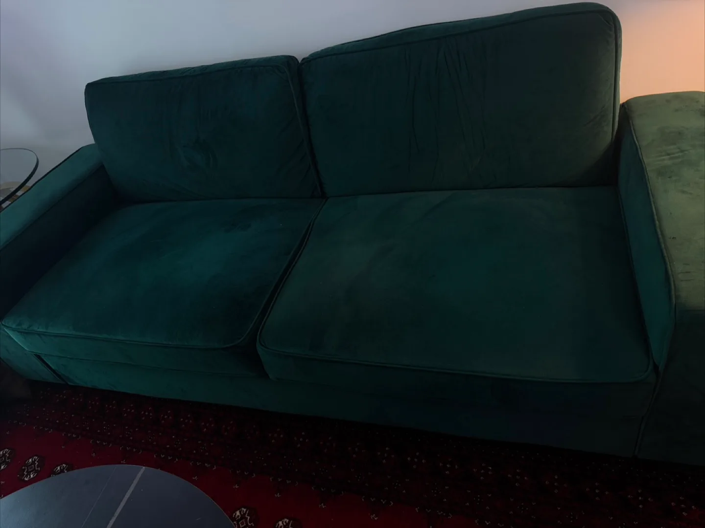 Emerald Green Couch and Armchair thumbnail