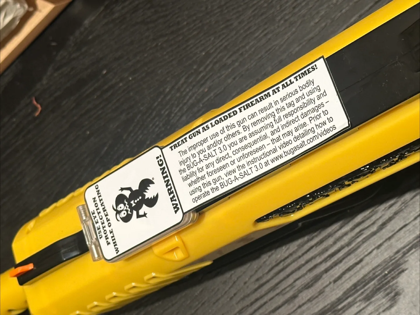 Bug-A-Salt 3.0 Salt Gun - Yellow and Black image indicator(2)