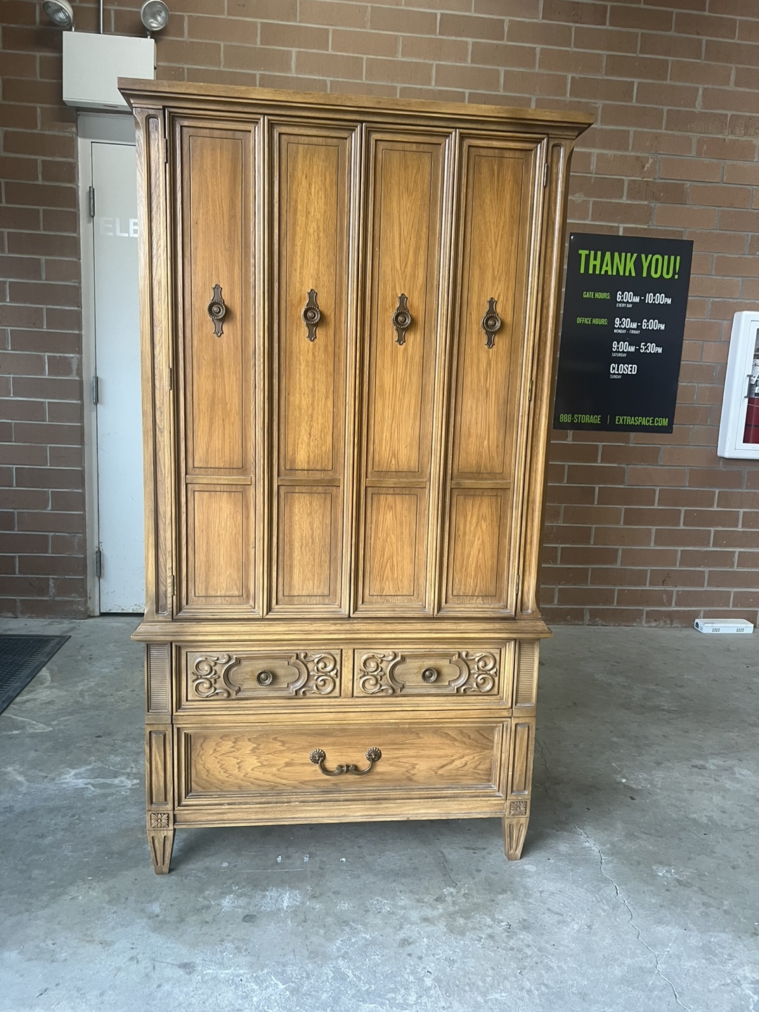 Wooden Armoire Wardrobe/ Dresser