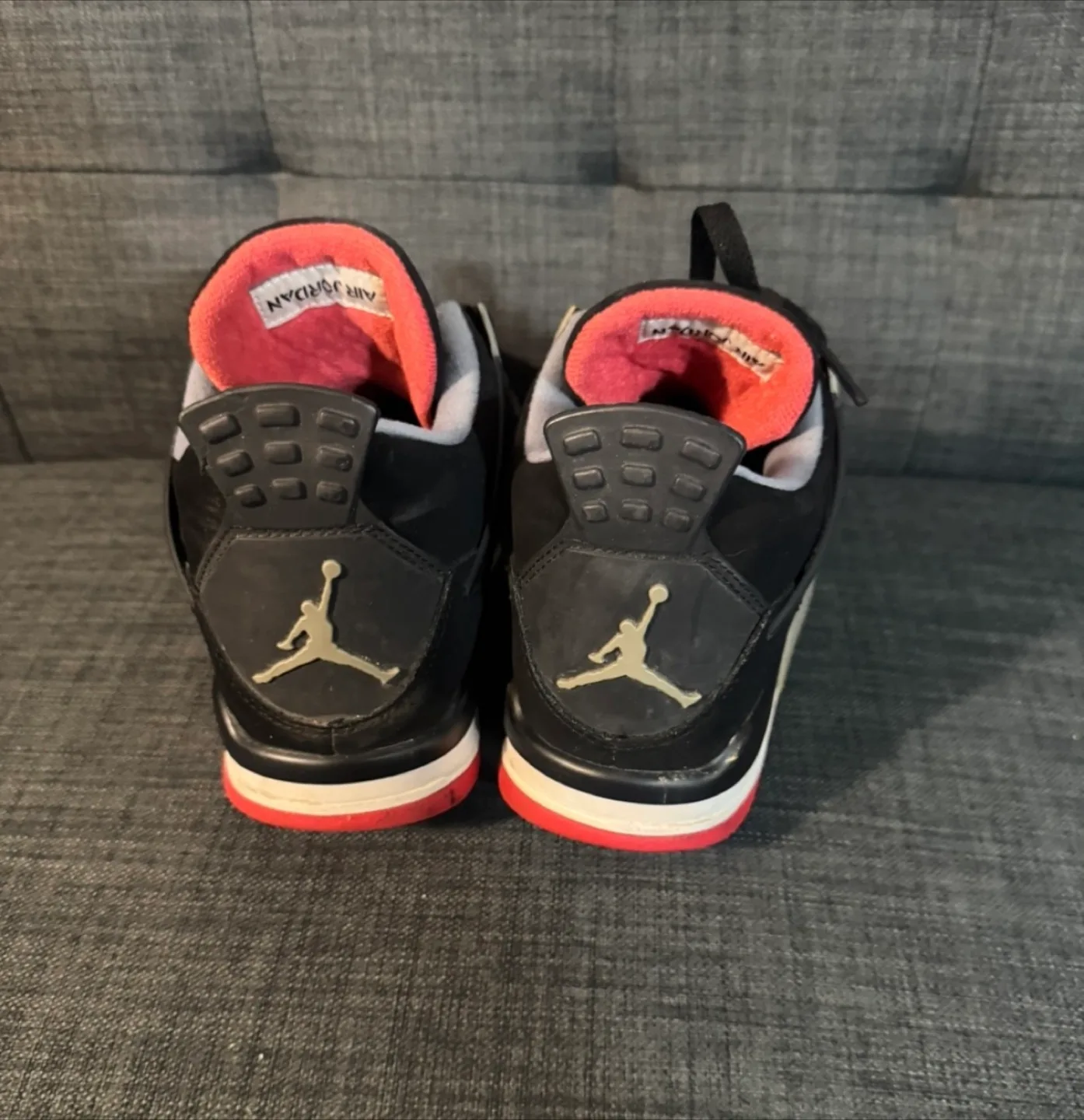 Jordan 4 Black and Red Sneakers image indicator(4)