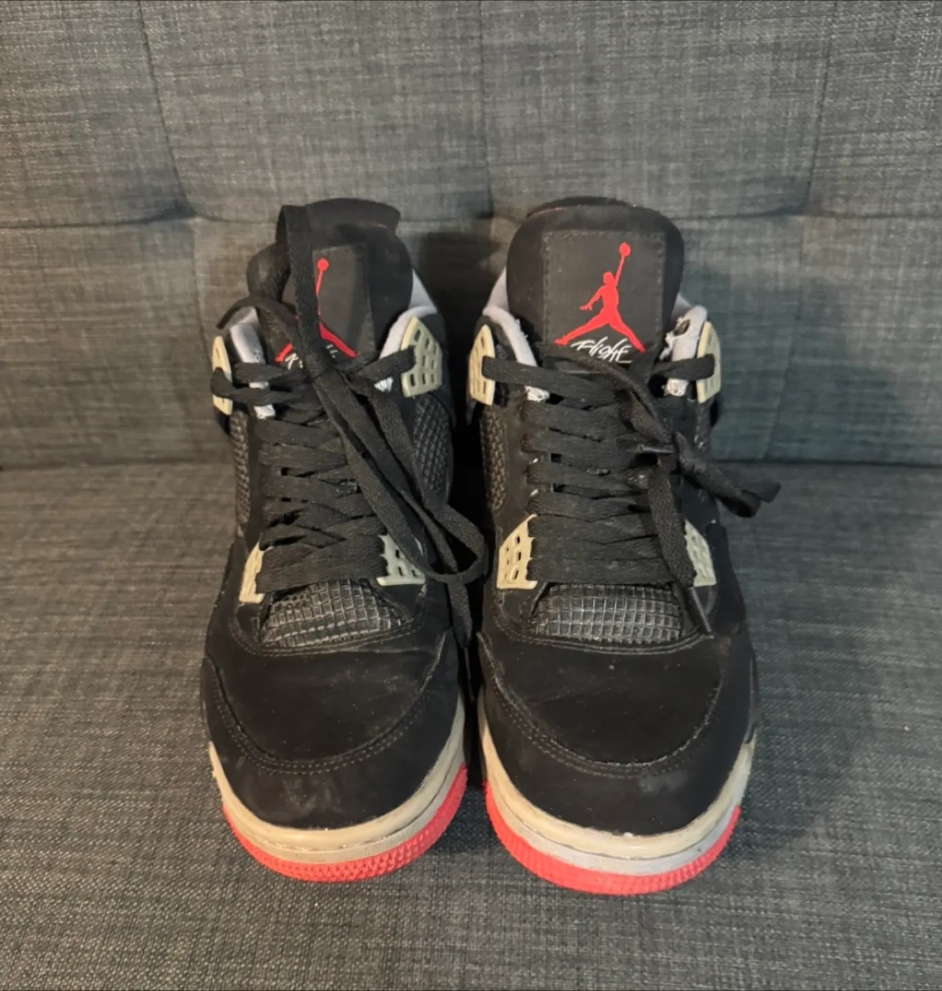 Jordan 4 Black and Red Sneakers image indicator(2)