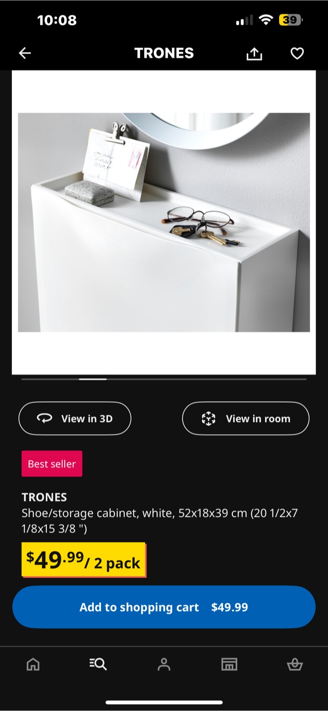TRONES Shoe/Storage Cabinet - photo 2