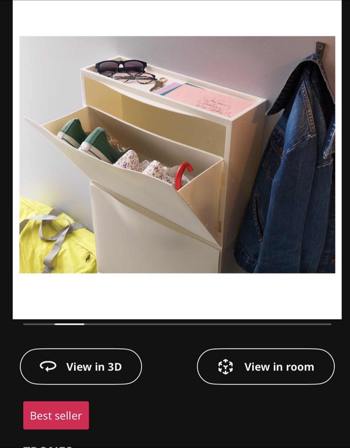 TRONES Shoe/Storage Cabinet - photo 3
