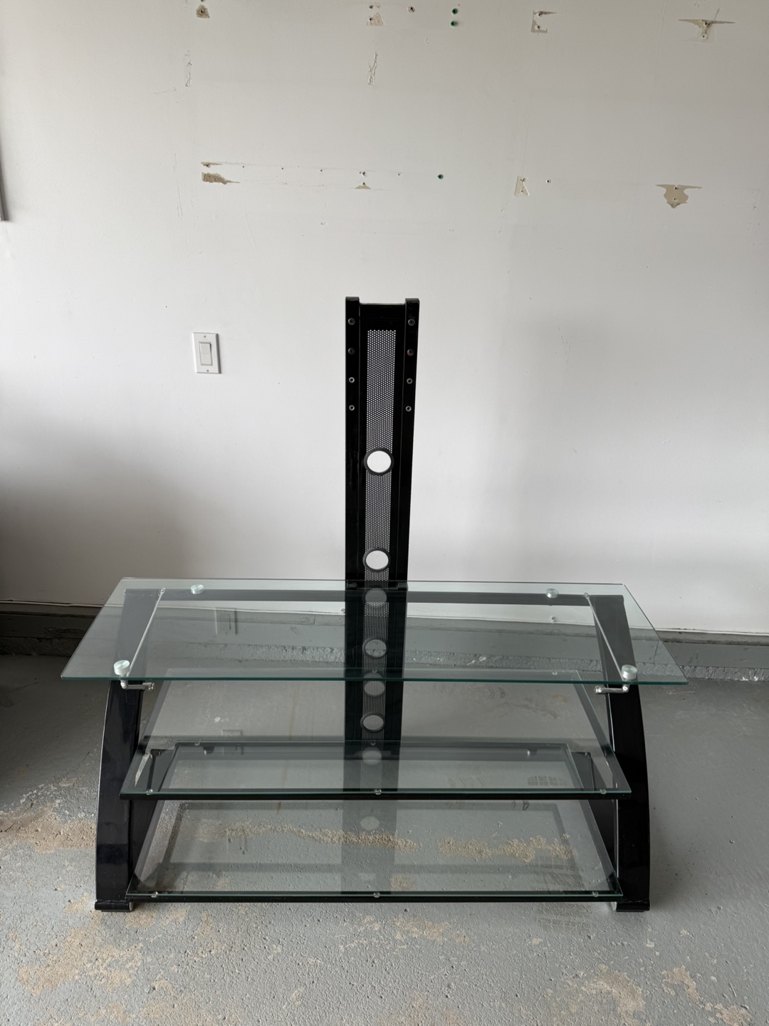 Black and Glass Entertainment Unit