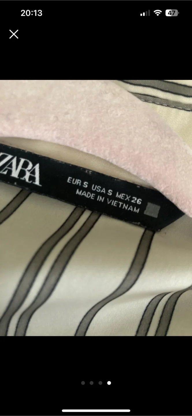 Zara oversized satin shirt image indicator(3)
