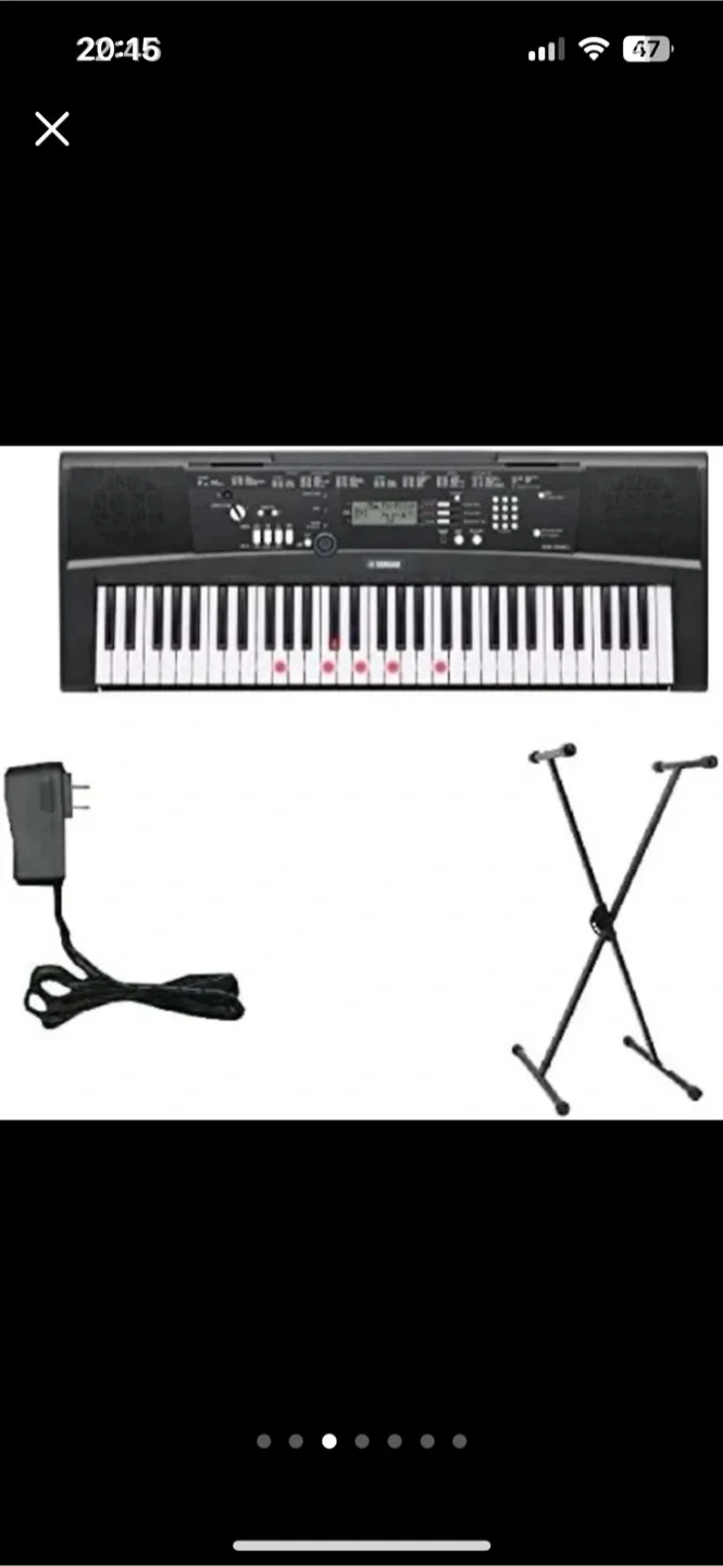 Yamaha EZ-220 Lighted Keyboard Bundle with Yamaha Accessories image indicator(3)
