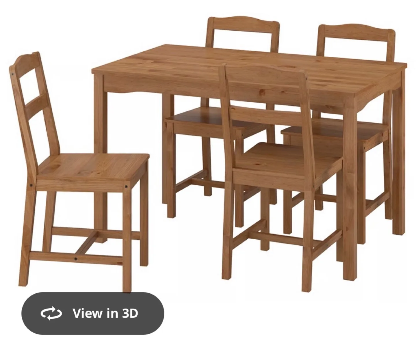 IKEA Dining Table with 4 Chairs thumbnail