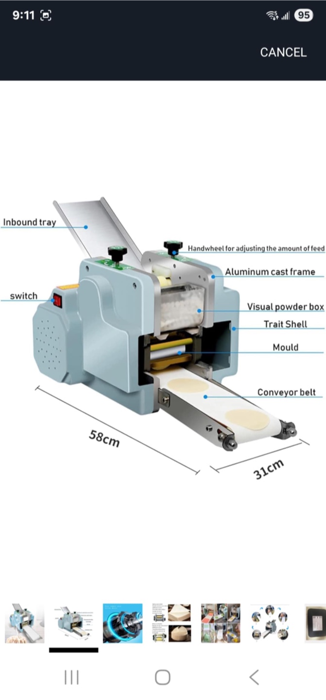 Electric Automatic Dumpling Wrapper Maker