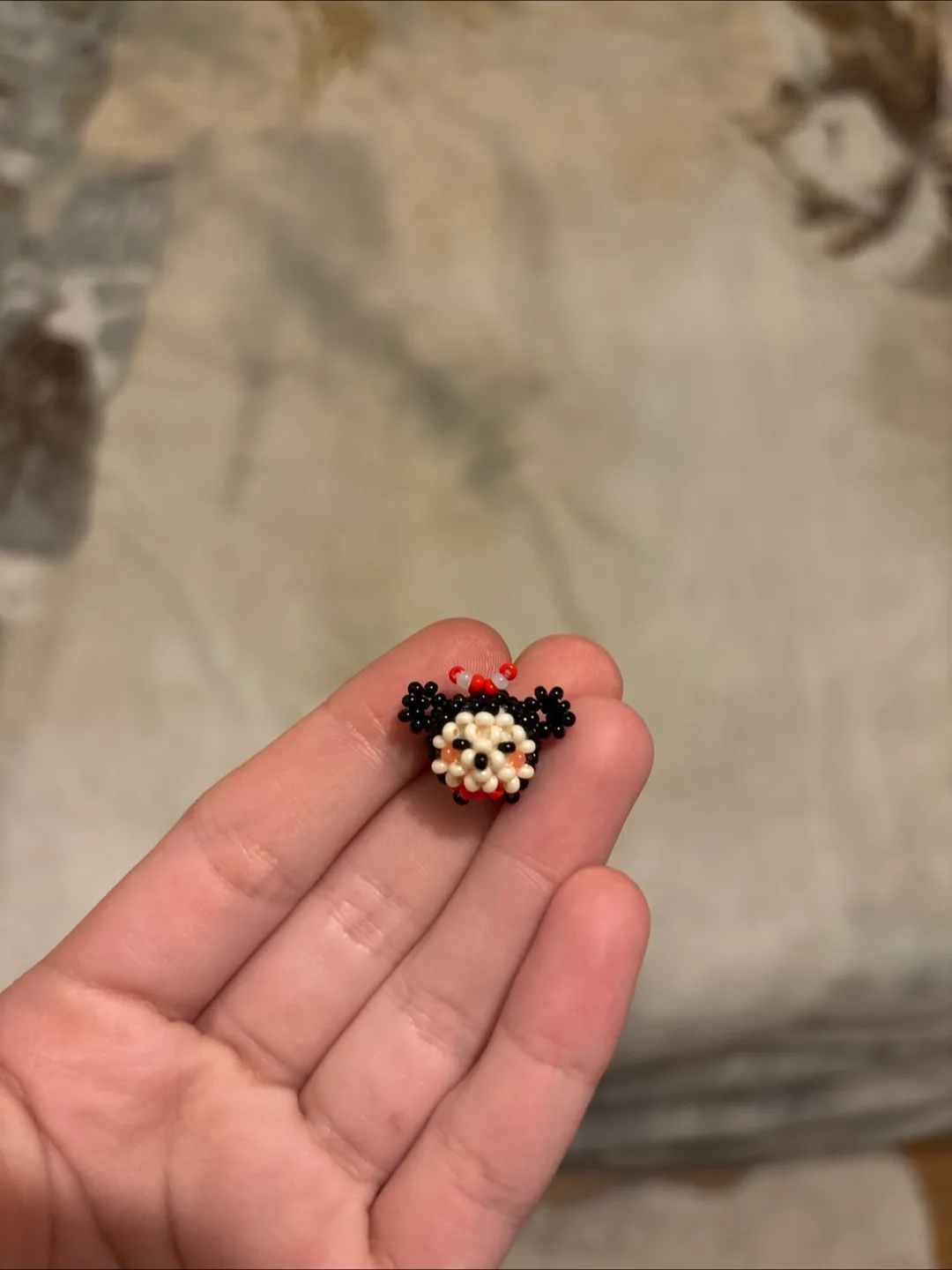 Handmade Beaded Mouse Charm thumbnail