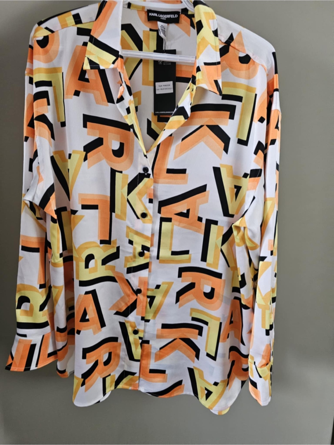 KARL LAGERFELD Printed Button-Up Shirt