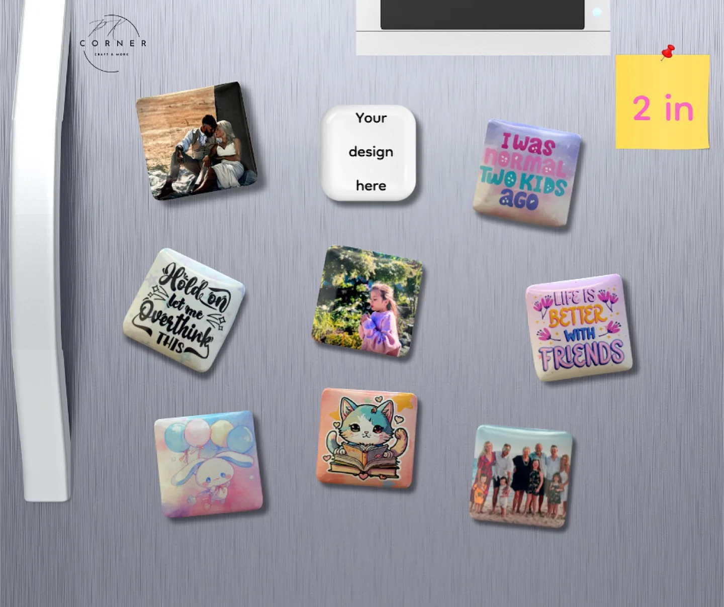 Custom magnets! Brighten up your fridge, locker or workspace. thumbnail