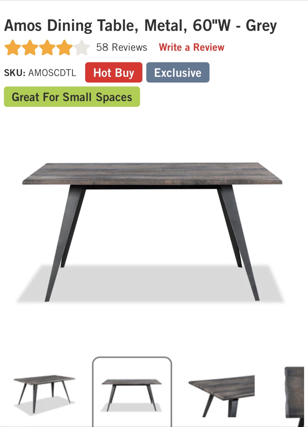 Amos Dining Table