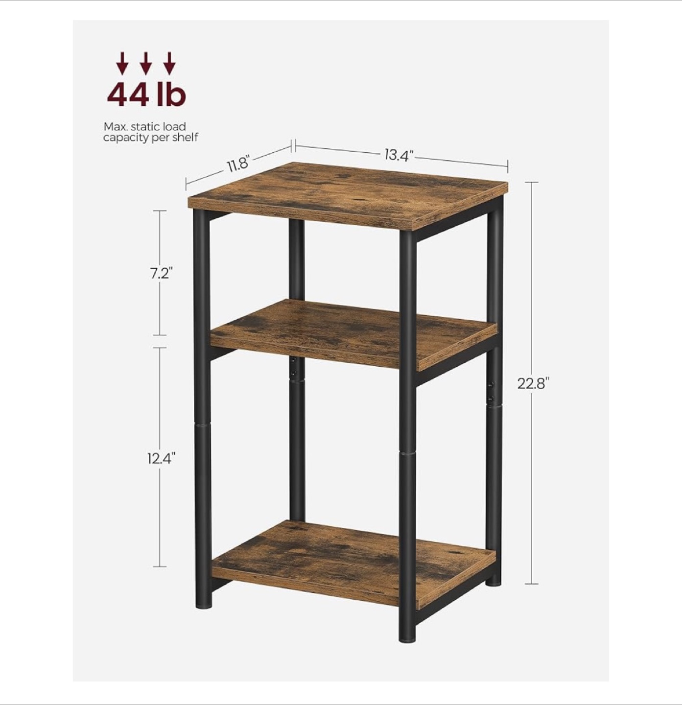 3-Tier Side Table