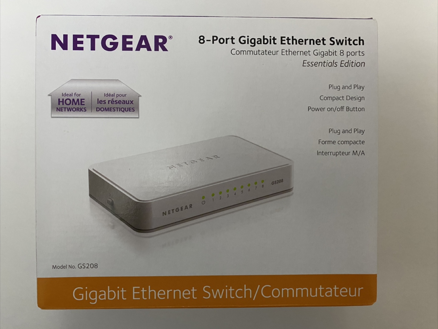 NETGEAR 8-Port Gigabit Ethernet Switch - Essentials Edition