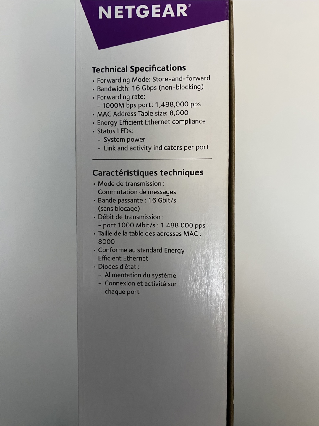 NETGEAR 8-Port Gigabit Ethernet Switch - Essentials Edition - photo 5