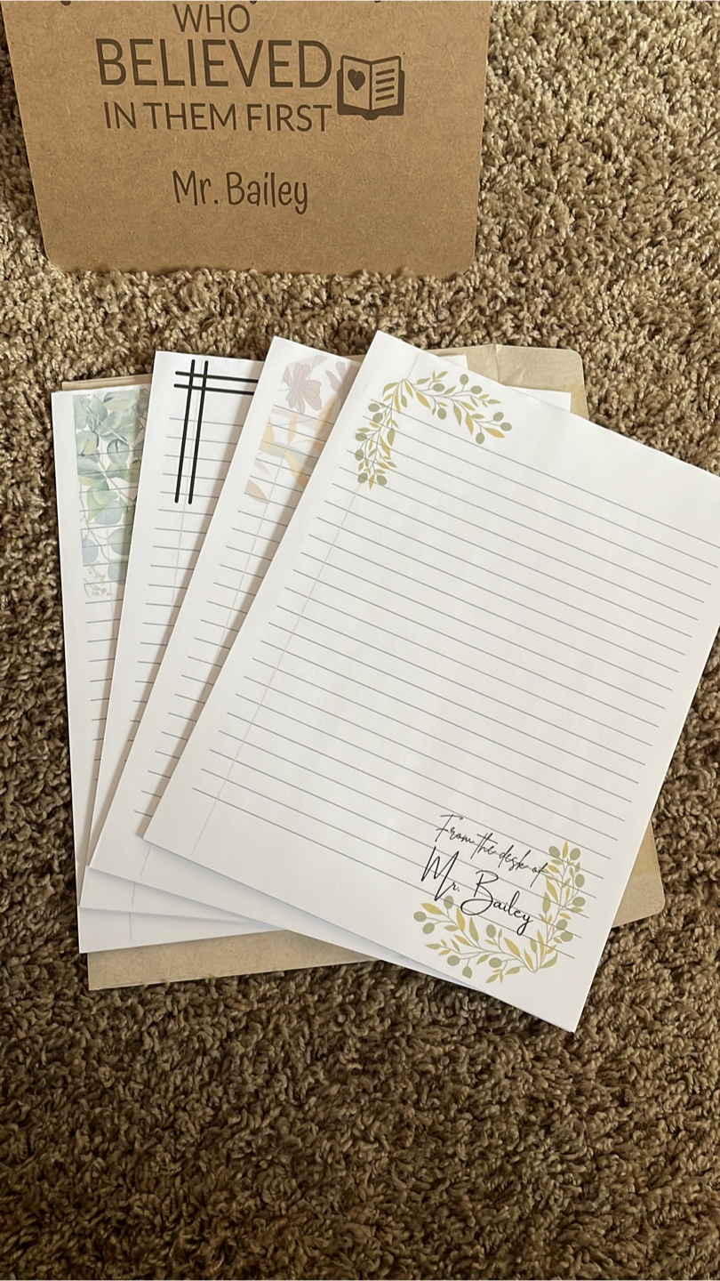 Personalized clipboard and notepad teacher gift. - photo 2
