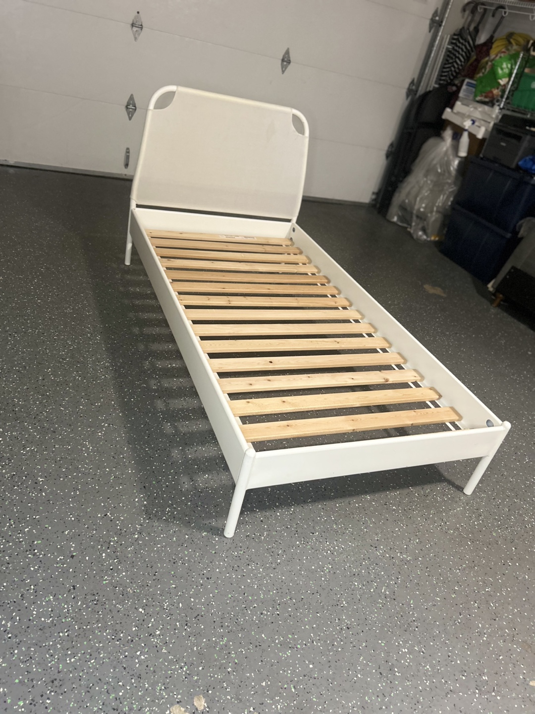 Twin White Bed Frame