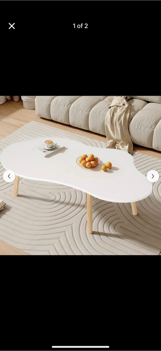 Modern White Cloud Coffee Table