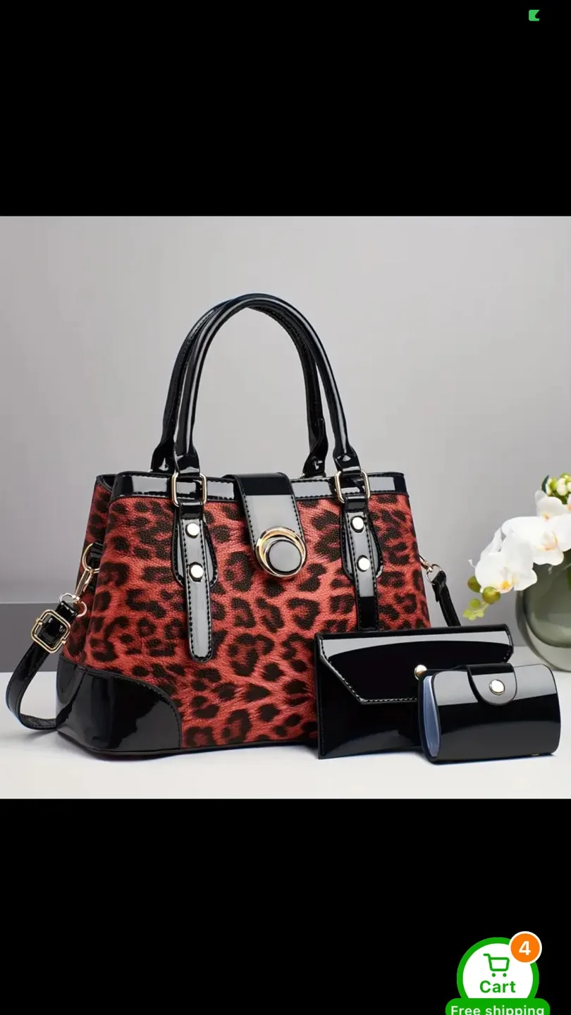 Stylish Ladies' Handbag and Wallet Set image indicator(2)