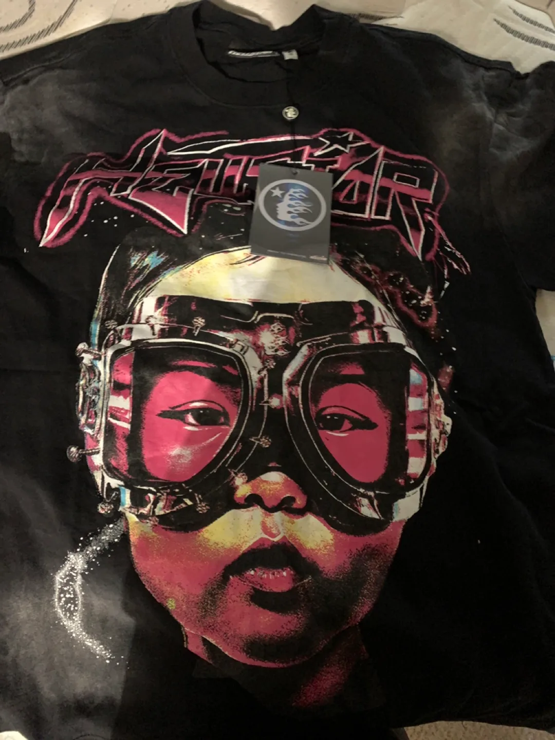 Hellstar Black Graphic T-Shirt thumbnail