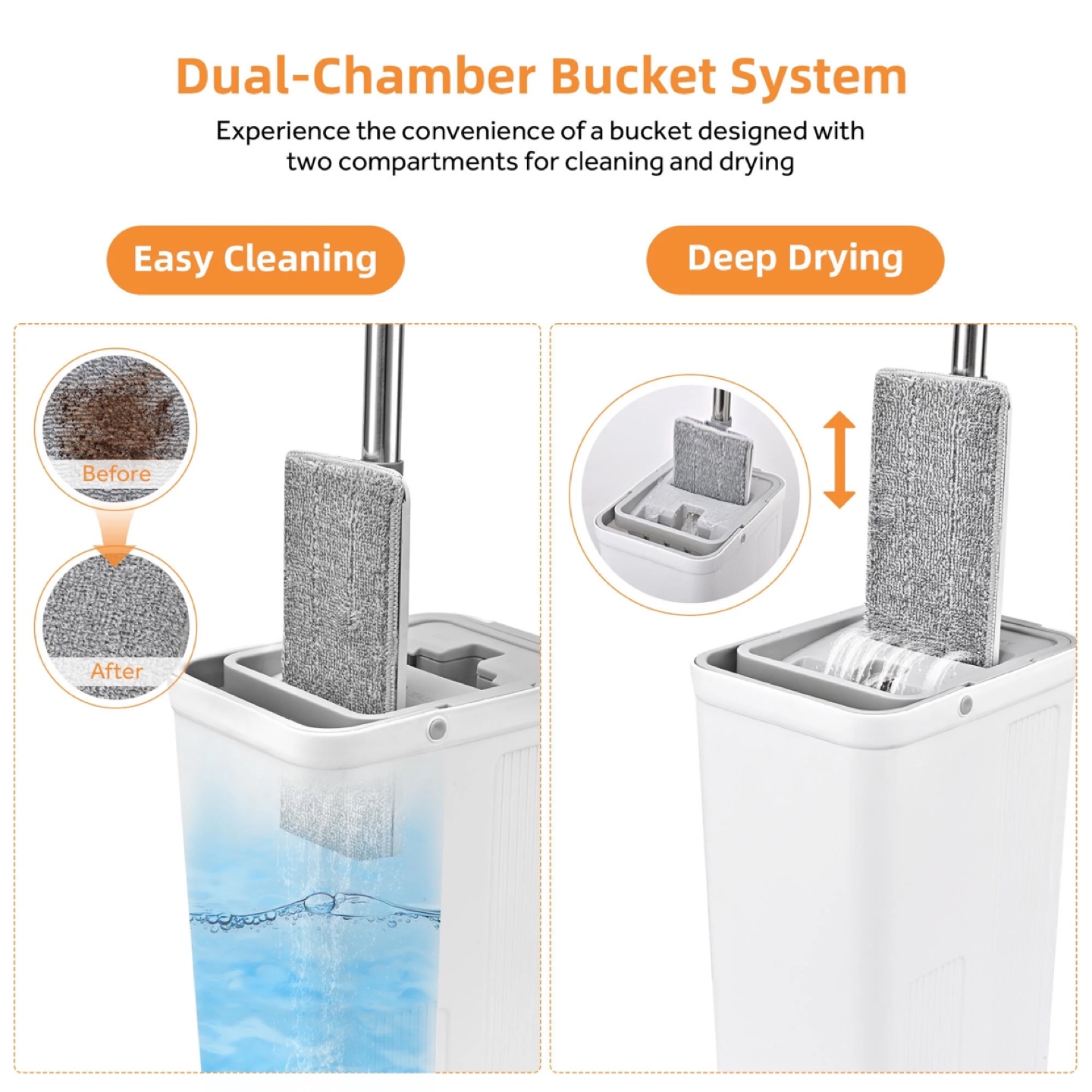 Flat Mop and Bucket Set - photo 3