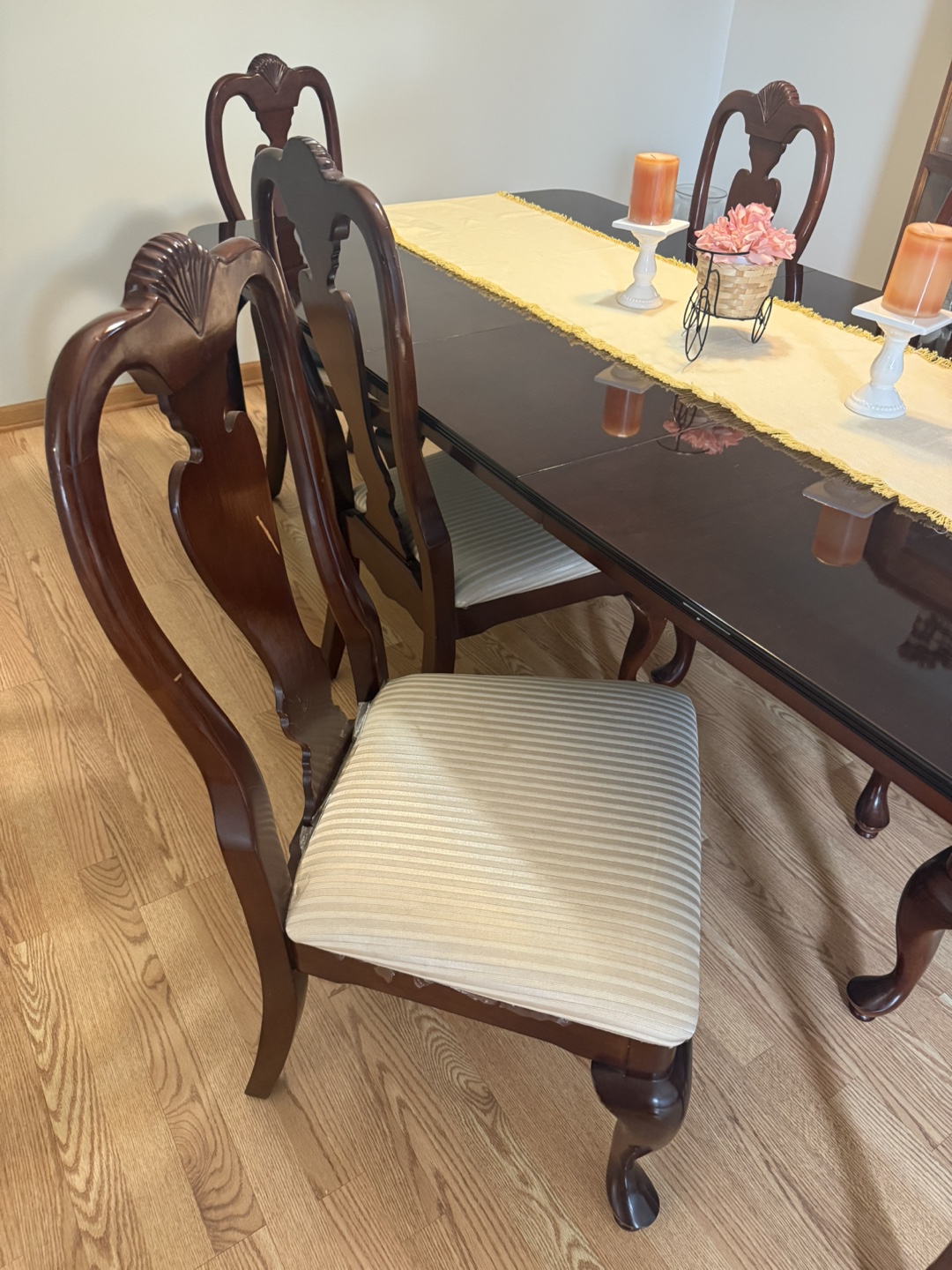 Wooden Dining Table with Chairs - photo 2