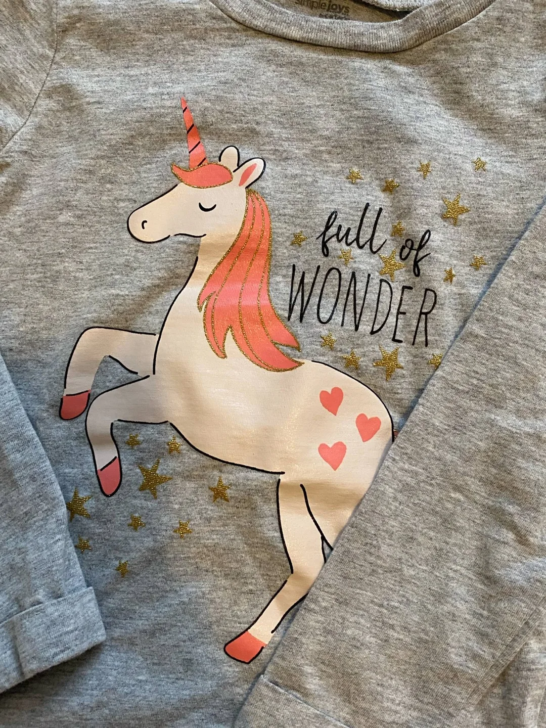 5pcs Carters by Joy  Girls Unicorn Bundle theme size 3T image indicator(4)