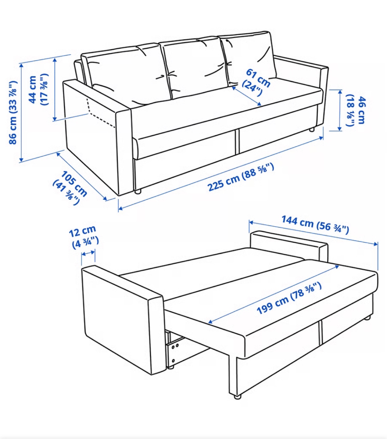 IKEA FRIHETEN Grey Sofa Bed (CAN DELIVER) - photo 2