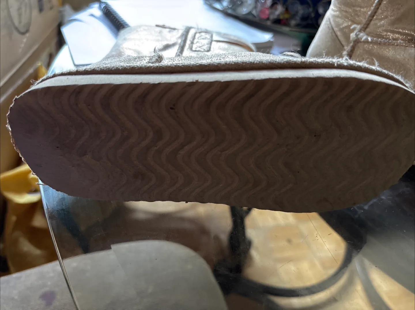 Gold Winter Boots / Pom-Poms size 12 image indicator(2)