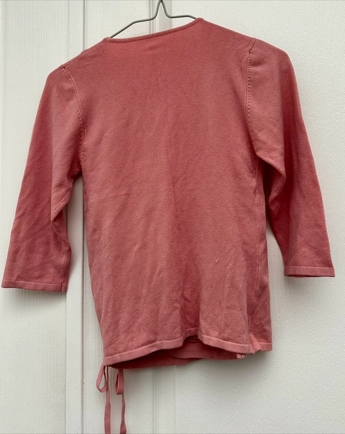 Pink Knit Wrap Cardigan and Tank Top Set image indicator(3)