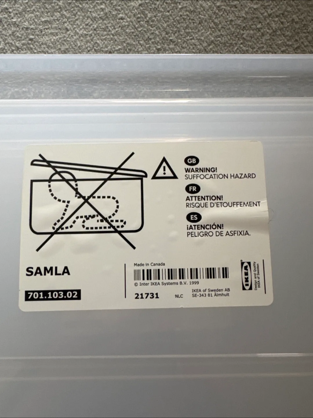IKEA SAMLA Storage Boxes 12 gallon image indicator(5)