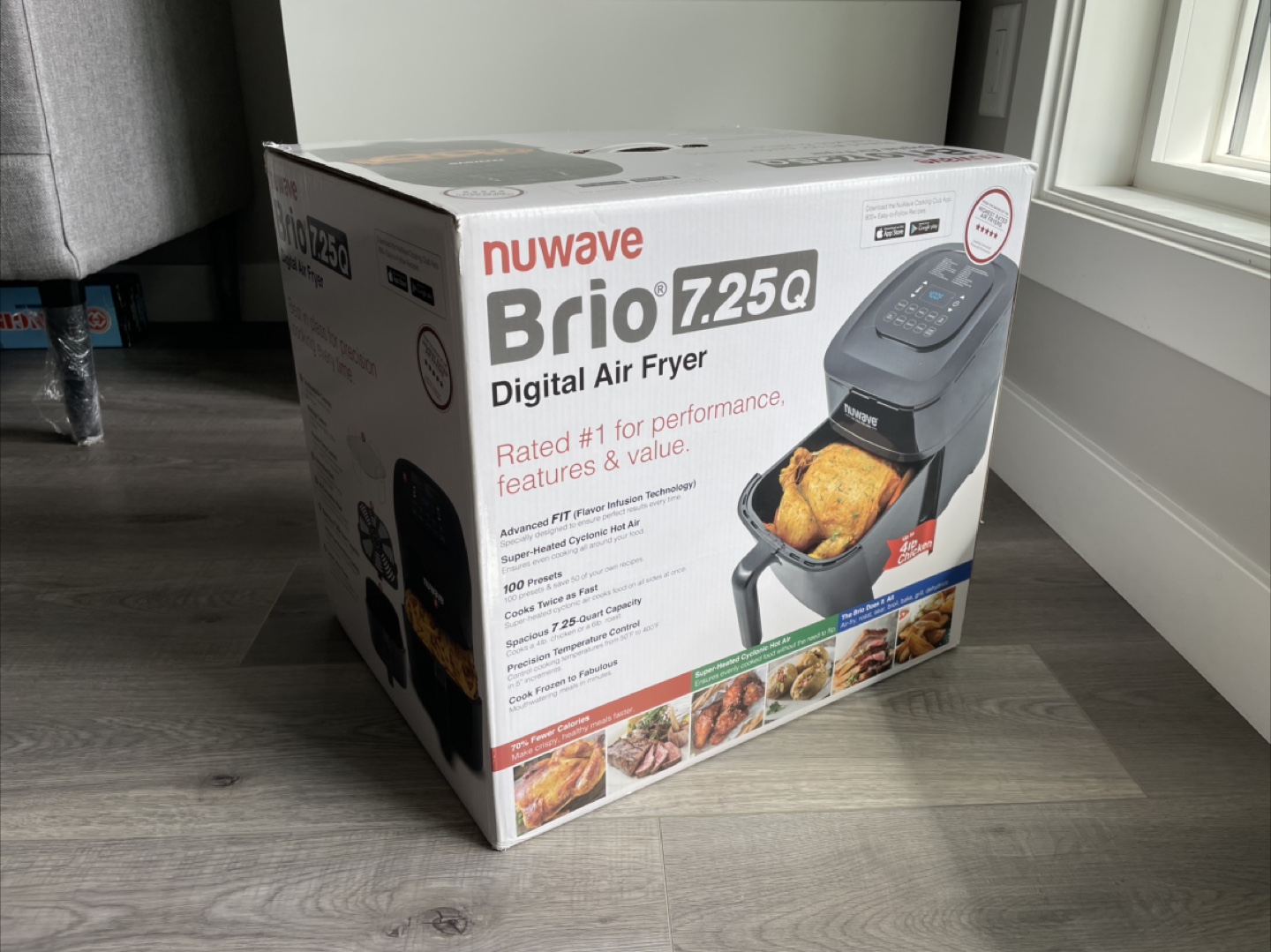 Brand New Nuwave Brio 7.25 Qt Digital Air Fryer