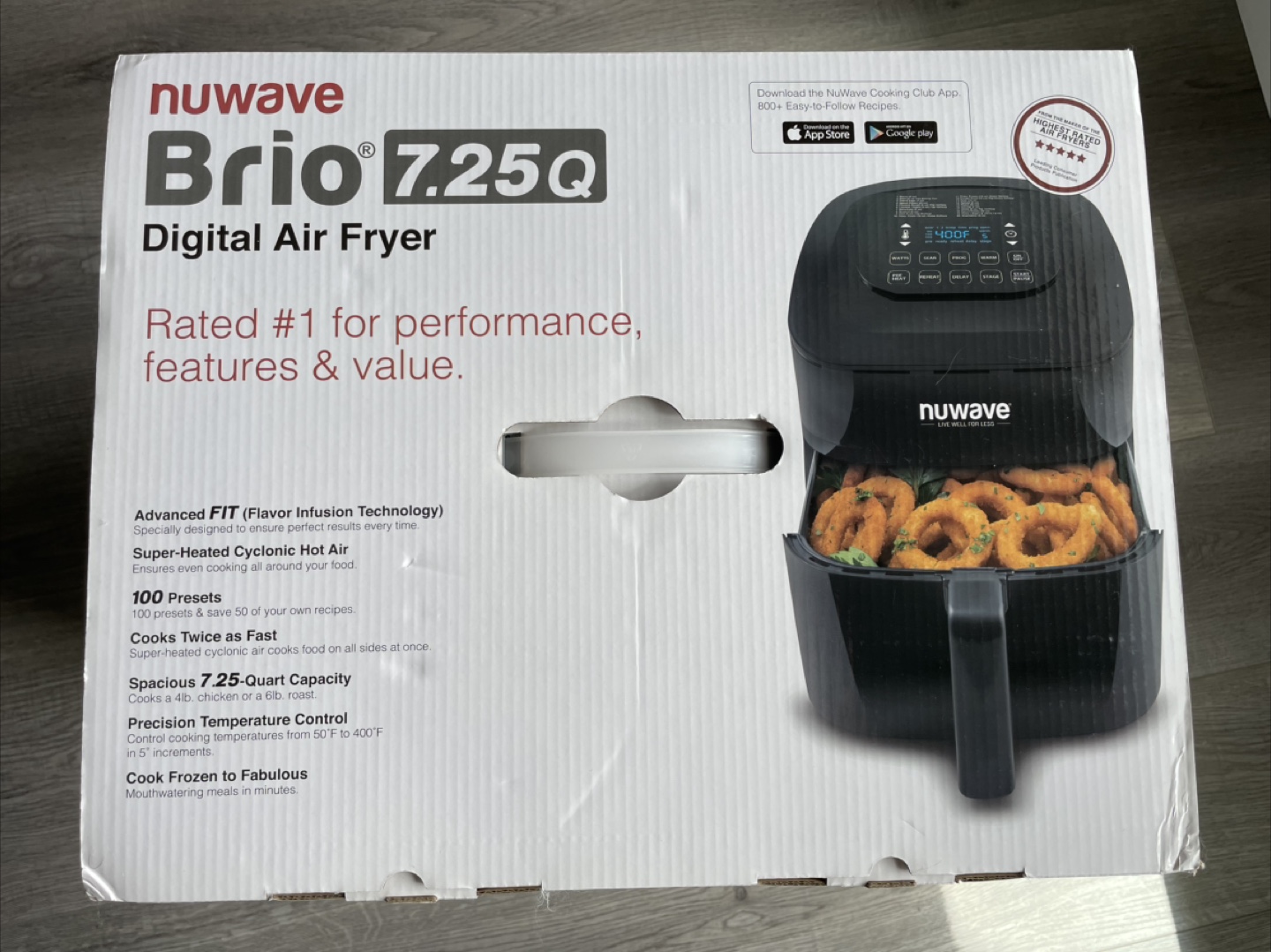 Brand New Nuwave Brio 7.25 Qt Digital Air Fryer - photo 4