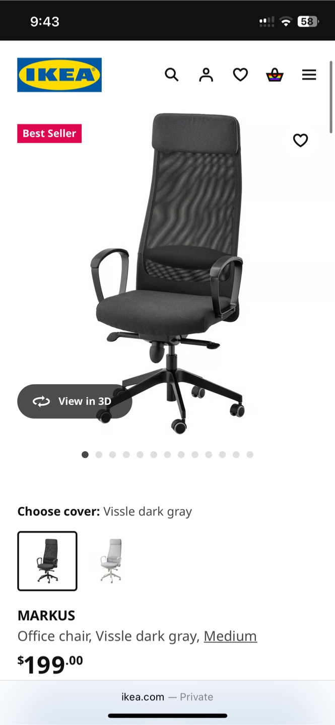 IKEA Markus Office Chair - photo 4