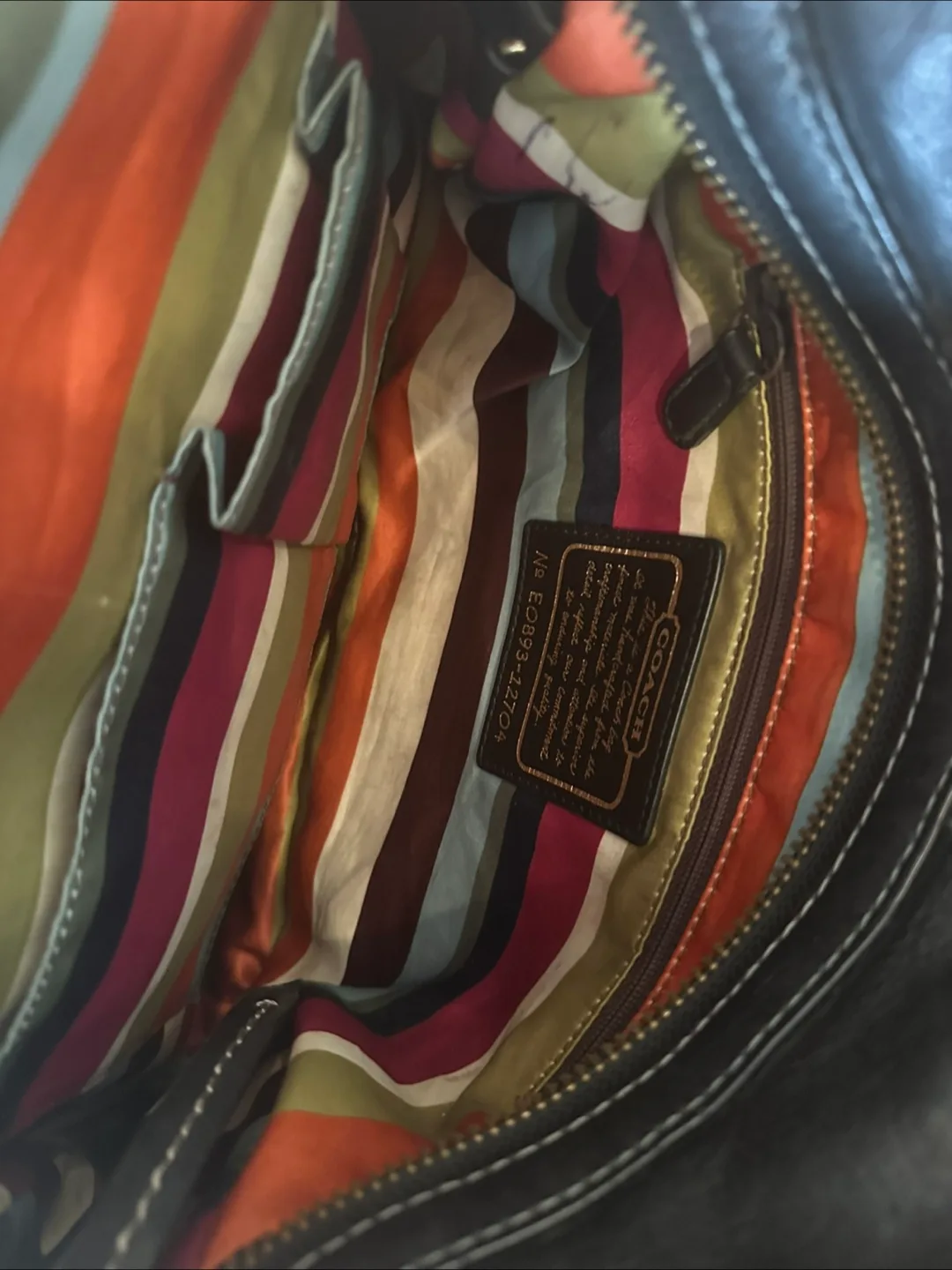 Coach Black Leather Shoulder Bag image indicator(3)