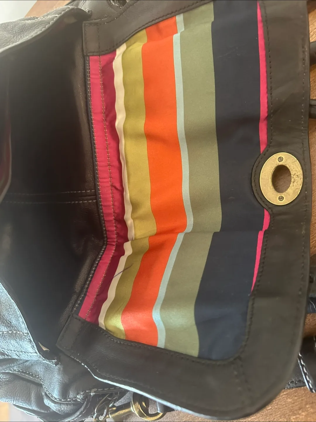 Coach Black Leather Shoulder Bag image indicator(5)