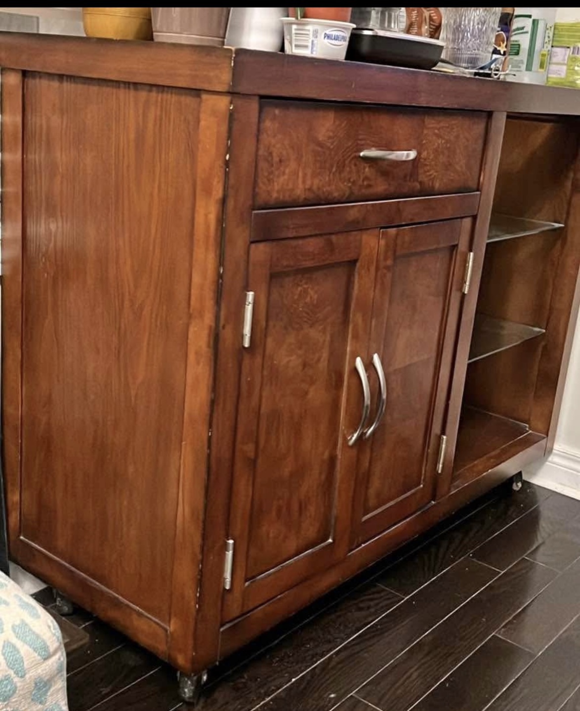 Wooden Cabinet with Glass Shelves - photo 4