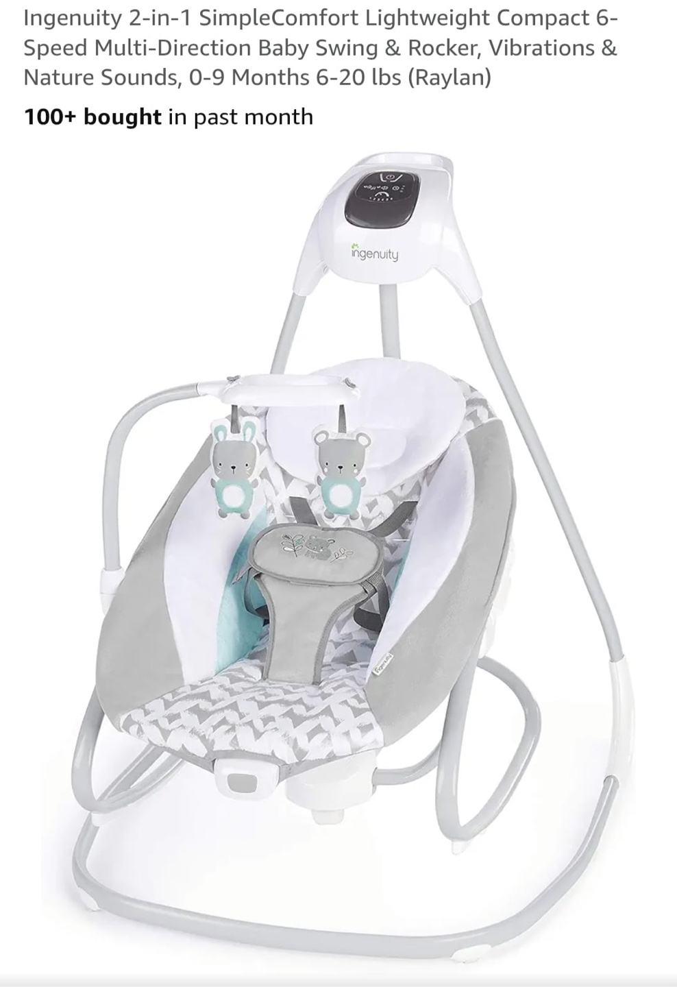 Ingenuity Baby Swing - photo 5