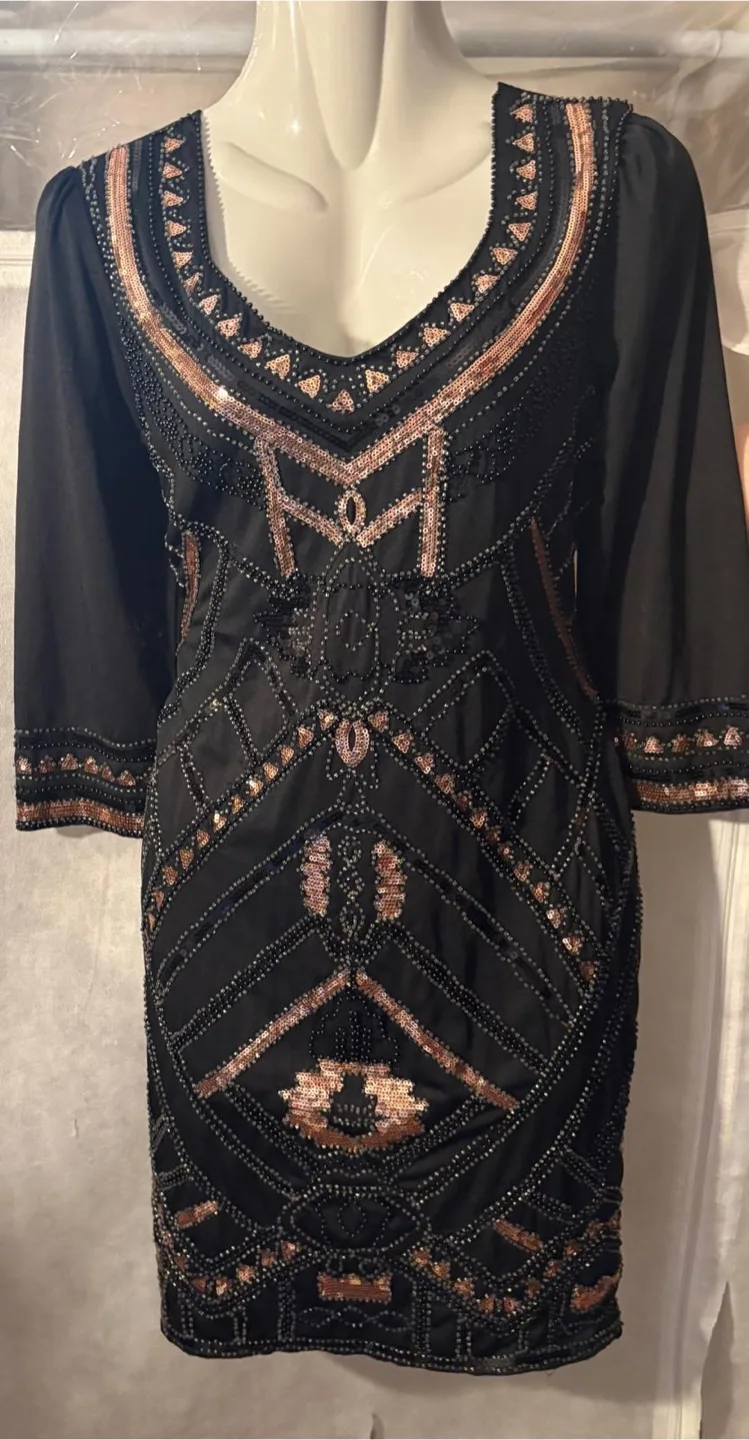 Black Sequin Mini Dress thumbnail