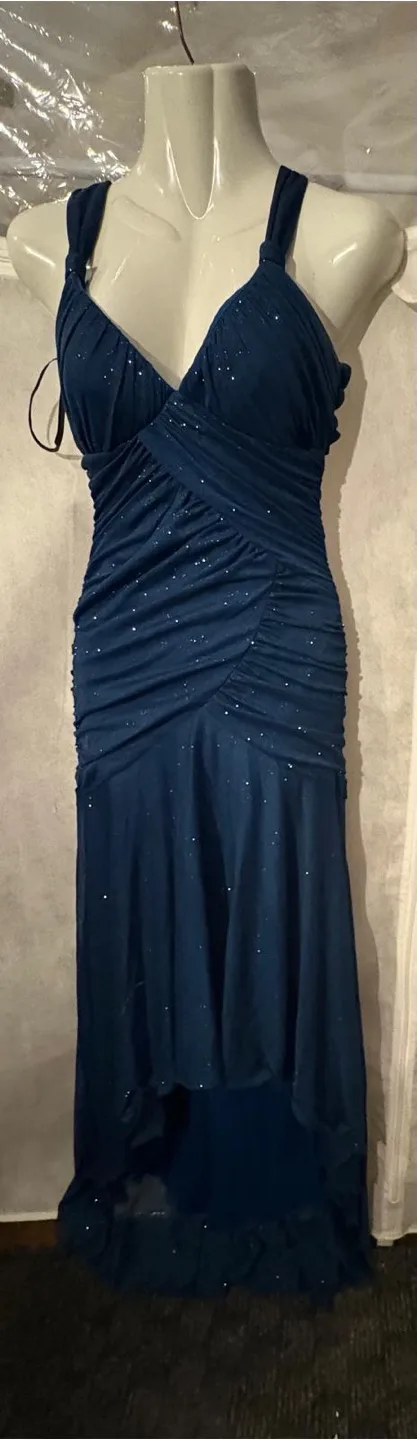 Elegant Blue Evening Gown thumbnail