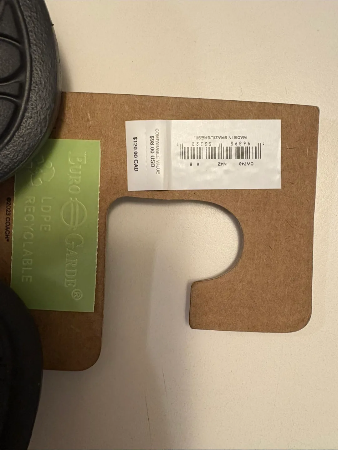 Brand New Coach Metallic Graphite Slides - Size 8 image indicator(3)